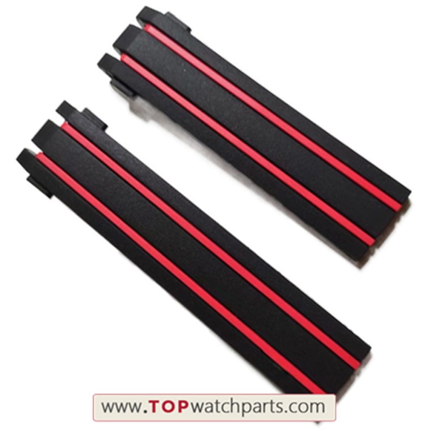 rubber band strap for Tissot T-Race Chronograph Men's watch T092.427